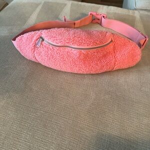 GAP Pink Sherpa Fanny Pack / Waist Bag